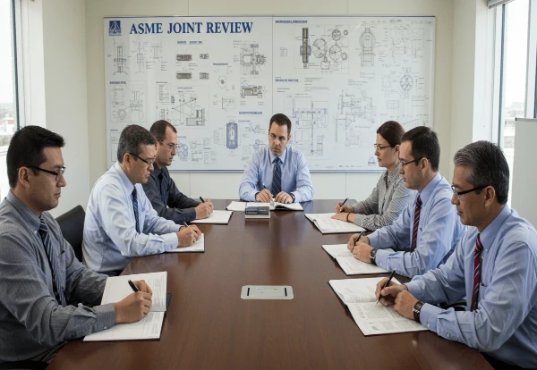 Picture of a Joint Review Meeting to help understanding ASME Joint Reviews