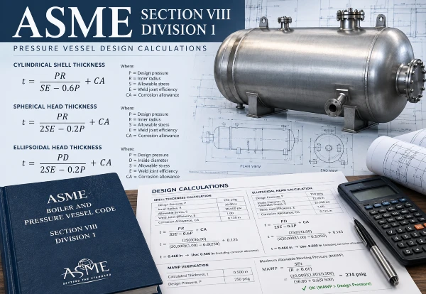 Infographic for ASME Section VIII Division 1 Calculations