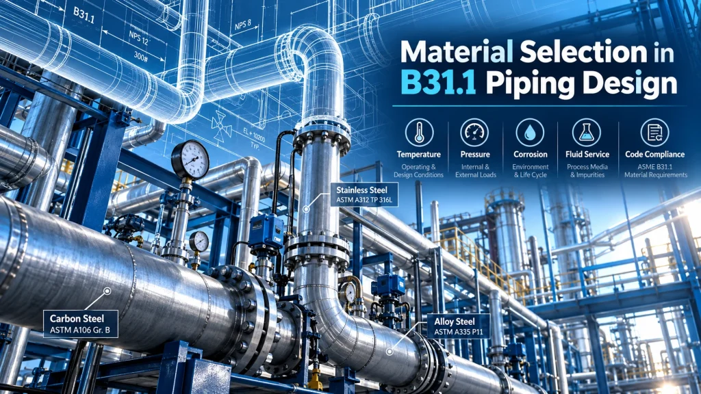 B31.1 Piping Materials Infographic