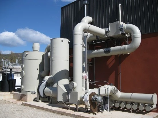 A picture of a Gas Scrubber in service