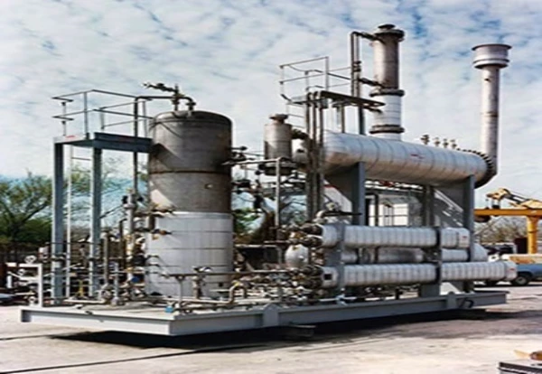 A picture showing a glycol dehydration unit in service
