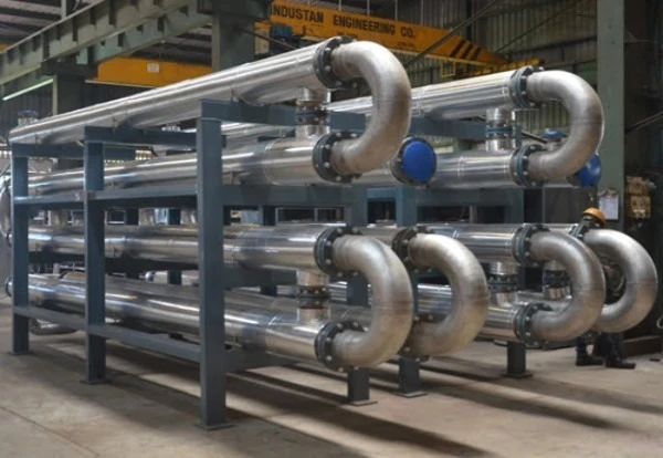 A picture of a Double-Pipe Heat Exchanger