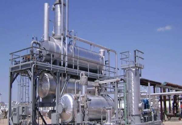 A picture of a gas dehydration unit in service