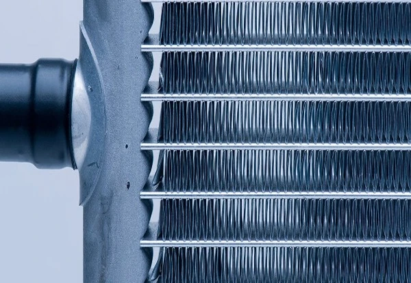 A close up of a Microchannel Heat Exchangers