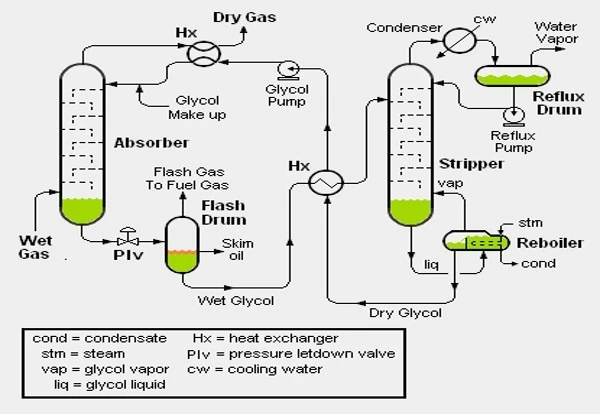 A picture diagram of the Trays inside the Absorber