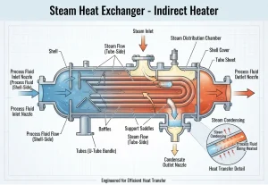 Read more about the article  Steam Heat Exchanger – Indirect Heater