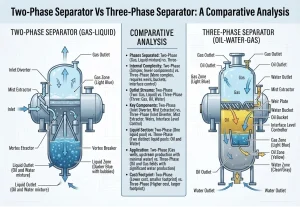 Read more about the article Two-Phase Separator Vs Three-Phase Separator