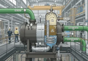 Read more about the article Vertical Three-Phase Separator with A Downcomer and Spreader