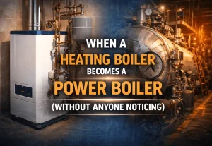 Read more about the article When a Heating Boiler Becomes a Power Boiler: ASME Section I vs IV Explained