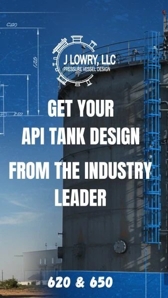 Get your API Tank Design from J Lowry LLC