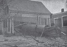 A picture of the Drover shoe facility disaster