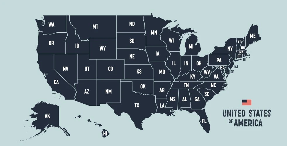 United States of America Map